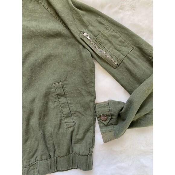 Army Green Zip Up Jacket by Sanctuary Size S - Picture 8 of 9